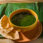 Molokhia with shrimps