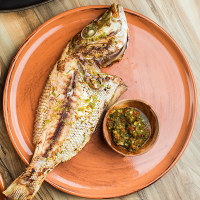 Grilled Limon and oil مشوي زيت وليمون