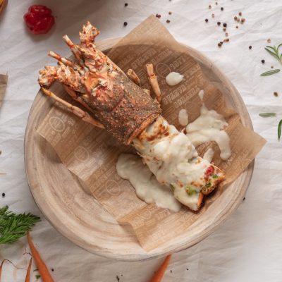 Lobster with cream souce استاكوزا بشاميل