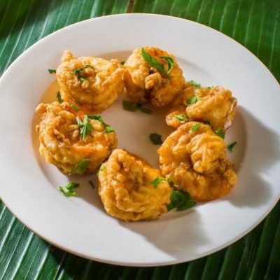 fried shrimps ربيان مقلي